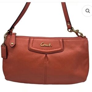 Coach Wrestlet Peach/orange Leather